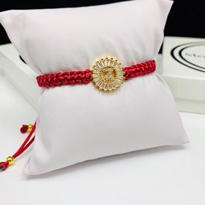 Gold plated adjustable bracelet